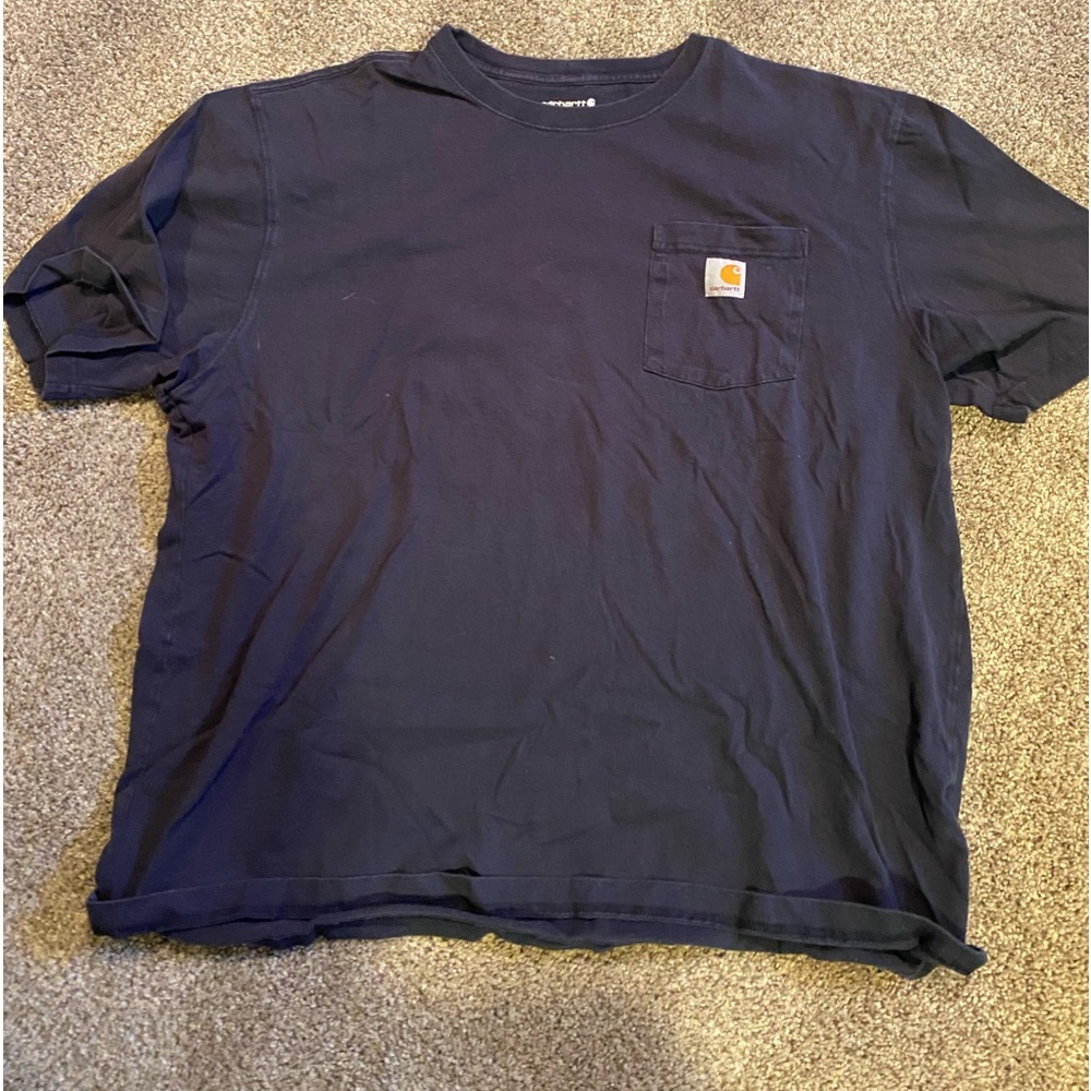 XL Navy Blue Loose Fit Carhartt T-Shirt